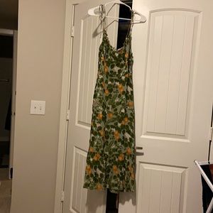 Reformation Embry Dress in Orange Grove Sz 8